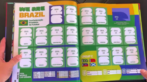 Álbum oficial da Copa do Mundo 2026 desatualizado após convocação de Carlo Ancelotti.