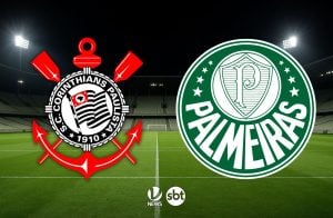 Dérbi Corinthians x Palmeiras pelo Campeonato Brasileiro Sub-20 no Parque São Jorge.