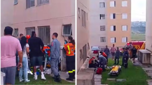 Fachada de prédio residencial no bairro Jardim Florence, em Campinas, local onde uma criança de 3 anos caiu do quarto andar.