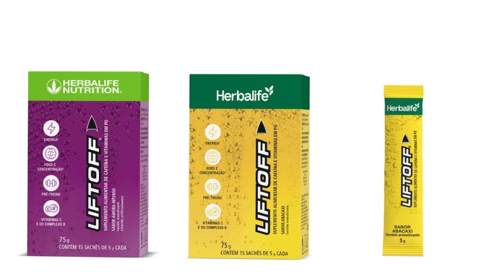 Linha de suplementos nutricionais da Herbalife voltados para energia e recuperação muscular de atletas e praticantes de atividades físicas.