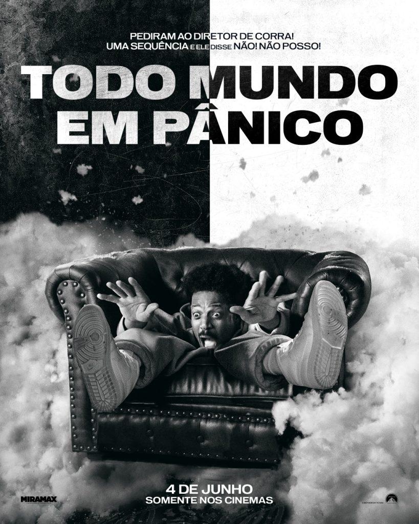 Pôster paródia do filme Corra! (Get Out) para o novo lançamento da franquia Todo Mundo em Pânico.