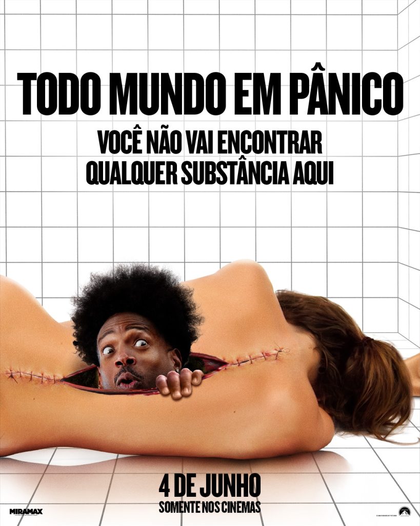 Pôster de Todo Mundo em Pânico parodiando o filme de body horror A Substância (The Substance).