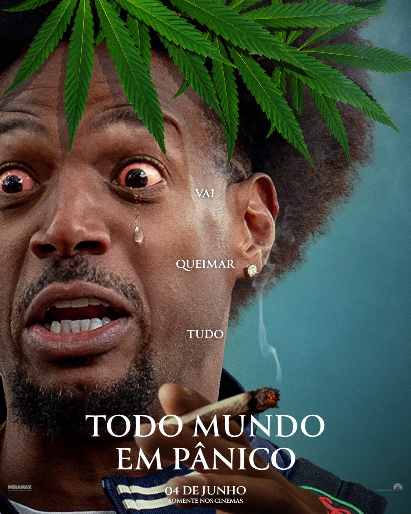 Cenário ensolarado e florido parodiando o filme Midsommar no novo pôster de Todo Mundo em Pânico.