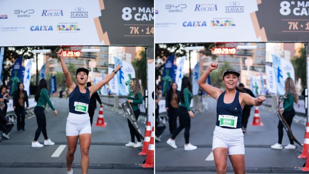 Exposição das marcas do Grupo Dahruj, incluindo BYD e Nissan, durante a 9ª Maratona de Campinas para fortalecimento de branding junto aos atletas.