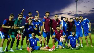 Jogadores da seleção do Irã em campo, representando a delegação que terá base em Tijuana para a Copa do Mundo de 2026 no México.