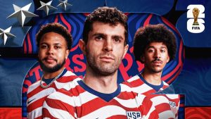 Jogadores da Seleção Masculina de Futebol dos Estados Unidos (USMNT) reunidos em campo, representando a convocação oficial para a Copa do Mundo de 2026.