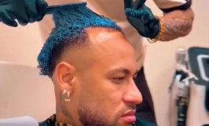 Montagem fotográfica de Luana Piovani e Neymar Jr. ilustrando a recorrente troca de farpas e polêmicas entre a atriz e o jogador nas redes sociais.