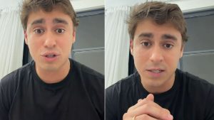 Deputado federal Nikolas Ferreira em vídeo comentando o posicionamento do PL sobre o fim da escala 6x1 e a proposta de jornada de trabalho 4x3.