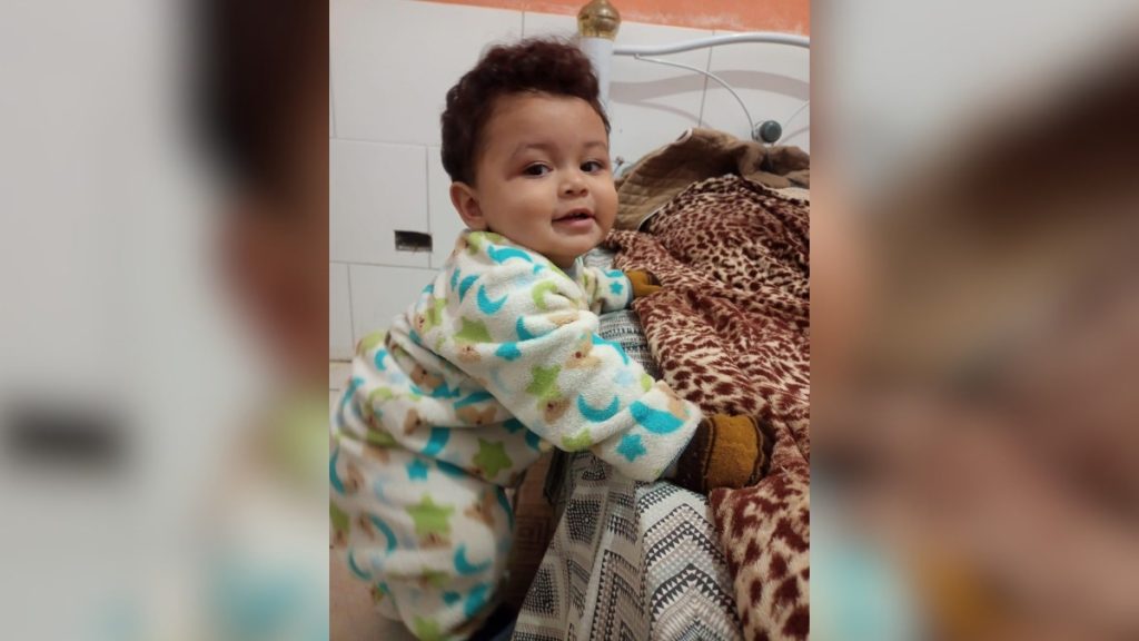 Noah de Andrade Nascimento, menino de 1 ano que deu entrada sem vida em unidade de saúde de Guarujá com sinais de agressão.