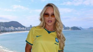 Virginia Fonseca em registro compartilhado por Vini Jr. no Instagram, utilizado pelo jogador para pedir o fim dos ataques contra a influenciadora no Maracanã.