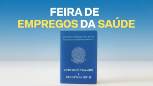Candidatos e profissionais em busca de recolocação participando do Feirão do Emprego de Valinhos para vagas na área da saúde.
