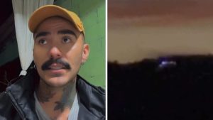 Influenciador Mayk Leão em sua propriedade rural em Campo Largo, local onde relatou o avistamento de luzes misteriosas e um suposto OVNI.