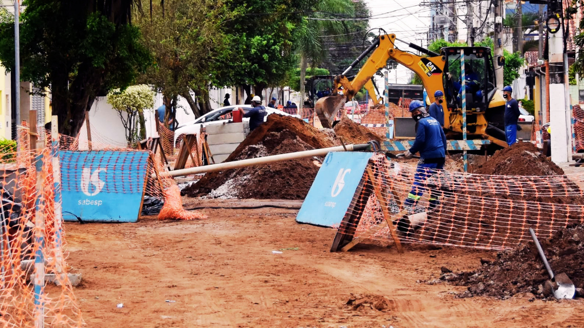 Foto destaque obras Sabesp
