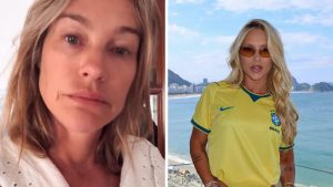Virginia Fonseca e Luana Piovani em composição visual para o artigo sobre a defesa pública da atriz após os ataques sofridos pela influenciadora no Maracanã.