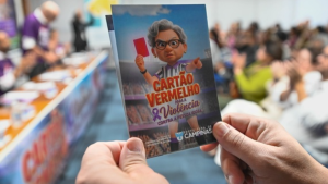 Solenidade de lançamento da campanha Junho Violeta 2026 e anúncio de ampliação de vagas em Instituições de Longa Permanência para Idosos no Paço Municipal de Campinas.