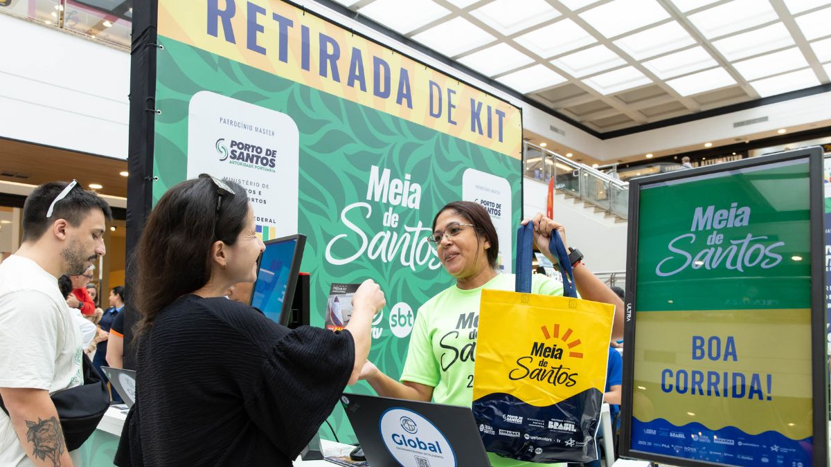 Retirada de kits para a Meia de Santos 2026 será nesta sexta e sábado