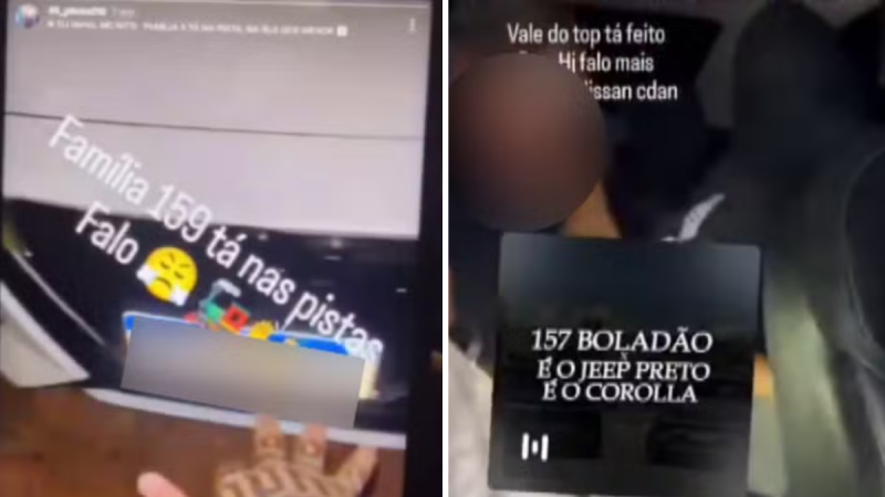 Viatura da Polícia Militar de Campinas em operação relacionada ao caso de sequestro e agressão de motorista de aplicativo no Jardim Campo Belo.