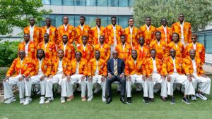 Elenco da Costa do Marfim em formação para foto, representando o visto negado pelos EUA na Copa do Mundo 2026