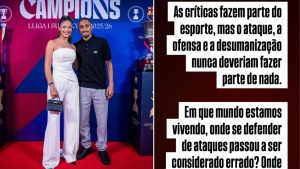 Esposa de Raphinha denuncia ataques