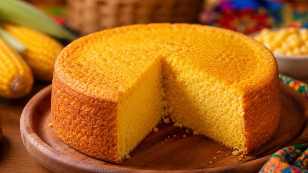 Receita Bolo cremoso de milho.