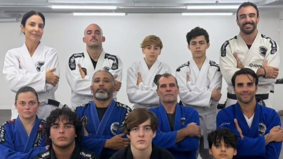 Ivete Sangalo aparece treinando jiu-jitsu ao lado do filho e do ex-marido