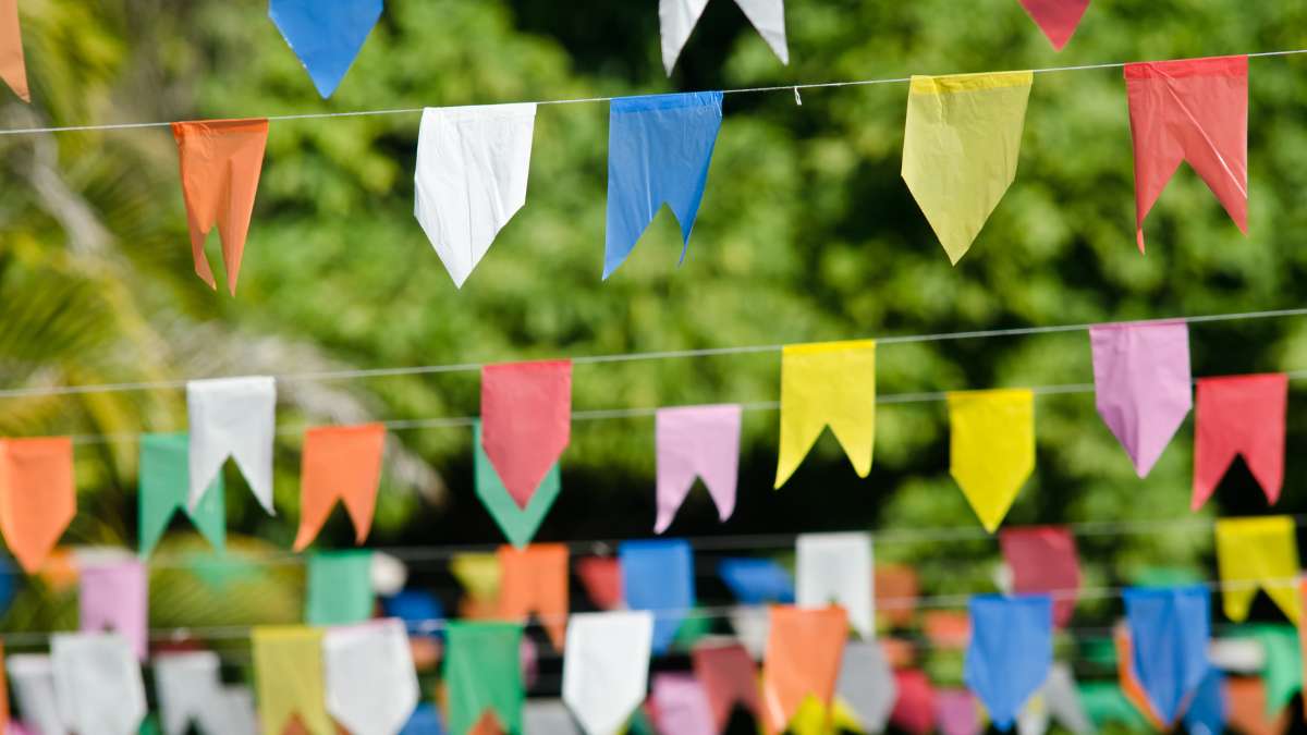 Bandeirinhas de festa junina