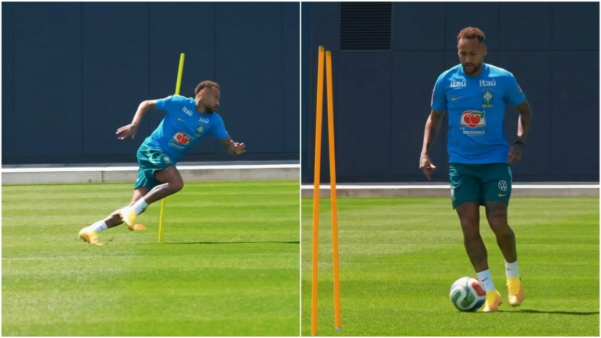 Foto destaque Neymar treinando