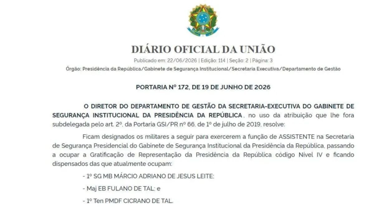nomeações erradas no GSI
