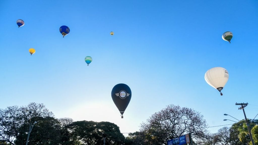 Festival de Balão em Rio Claro, interior de São Paulo
