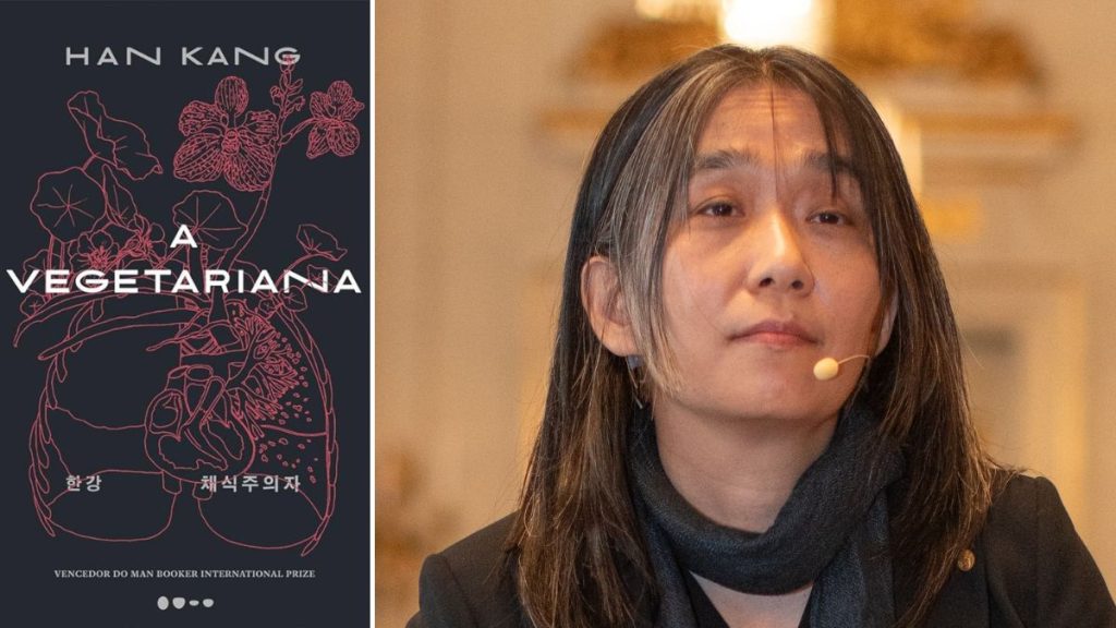 Han Kang é a primeira pessoa da Coreia do Sul a ganhar um Nobel de Literatura, a maior honraria do mundo literário. A Vegetariana foi publicado originalmente em coreano em 2007. Kang precisou escrever o livro a mão porque estava com o punho machucado de tanto digitar.