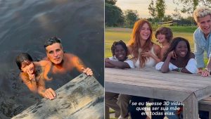 Bruno Gagliasso e Giovanna Ewbank comemoraram o aniversário do filho Zyan