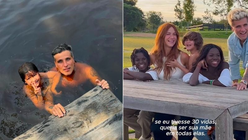 Bruno Gagliasso e Giovanna Ewbank comemoraram o aniversário do filho Zyan