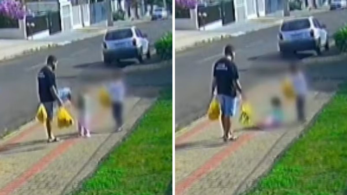 Vídeo de agressão leva pai à prisão após chutar filha de três anos