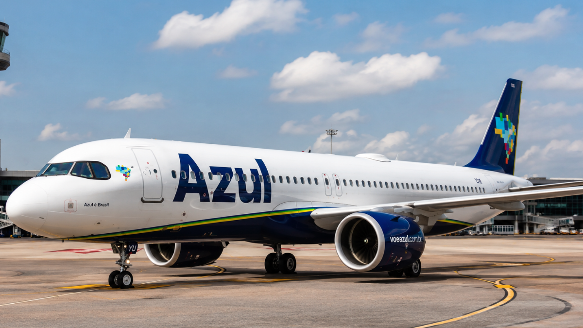 Foto destaque avião Azul