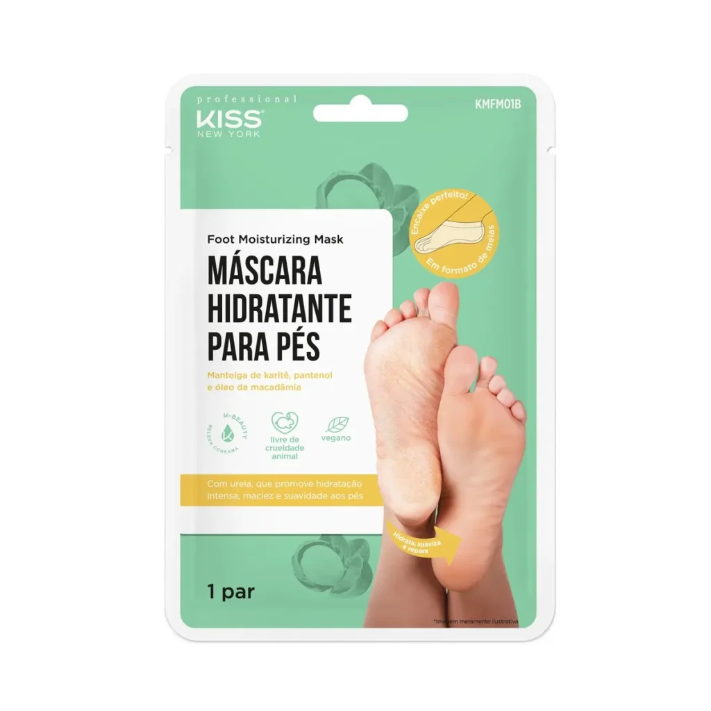 embalagem Kiss New York – Máscara Hidratante para Pés