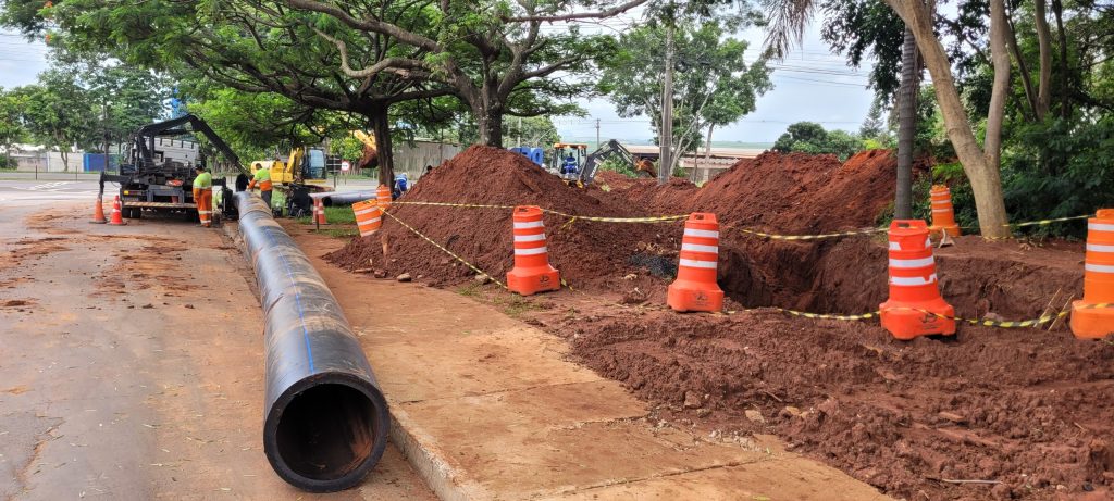Implantação da nova adutora do Semae, Capim Fino–Torre de TV