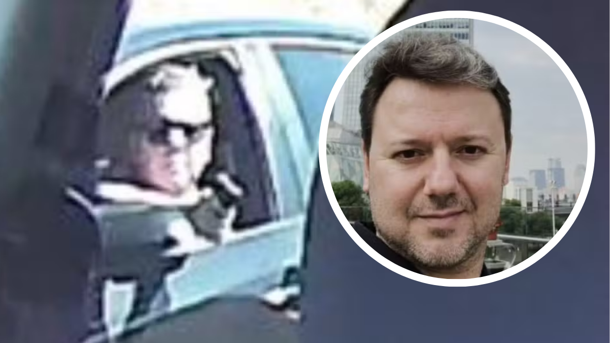 Colagem de notícia com imagem de um homem ao lado de um carro e, em destaque circular, o retrato de um suspeito; referência ao caso de atirar contra motorista de aplicativo em Campinas.