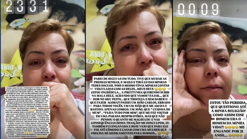 Stories da Tulla Luana anunciando a separação. (Reprodução/@webdivatullaluana_oficial)