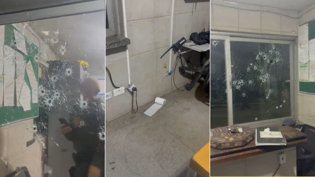 Homens armados dispararam contra a unidade policial; ninguém ficou ferido - Foto: reprodução