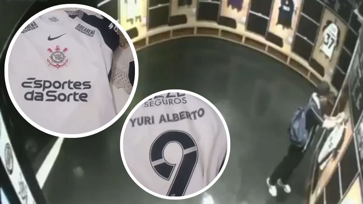 Câmeras flagram furto de camisa de Yuri Alberto no Memorial do Corinthians
