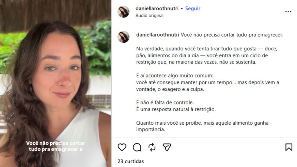 Nutricionista morta em acidente no litoral de SP usava redes sociais para incentivar uma relação saudável com a comida - Foto: redes sociais