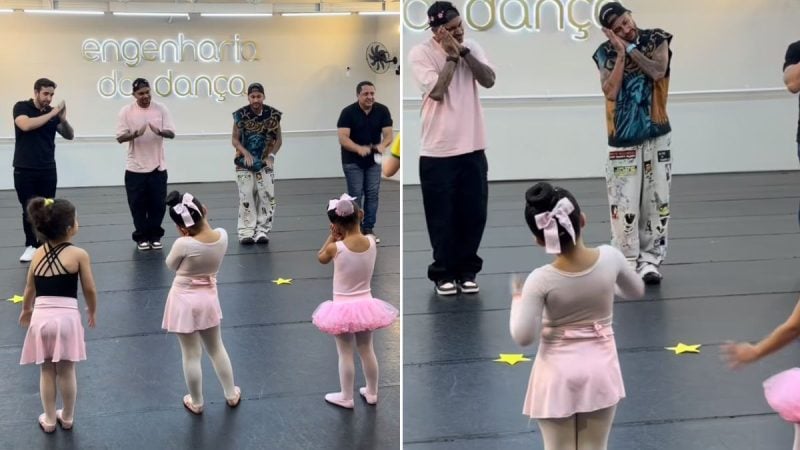 Mavie faz apresentação do Dia dos Pais para Neymar