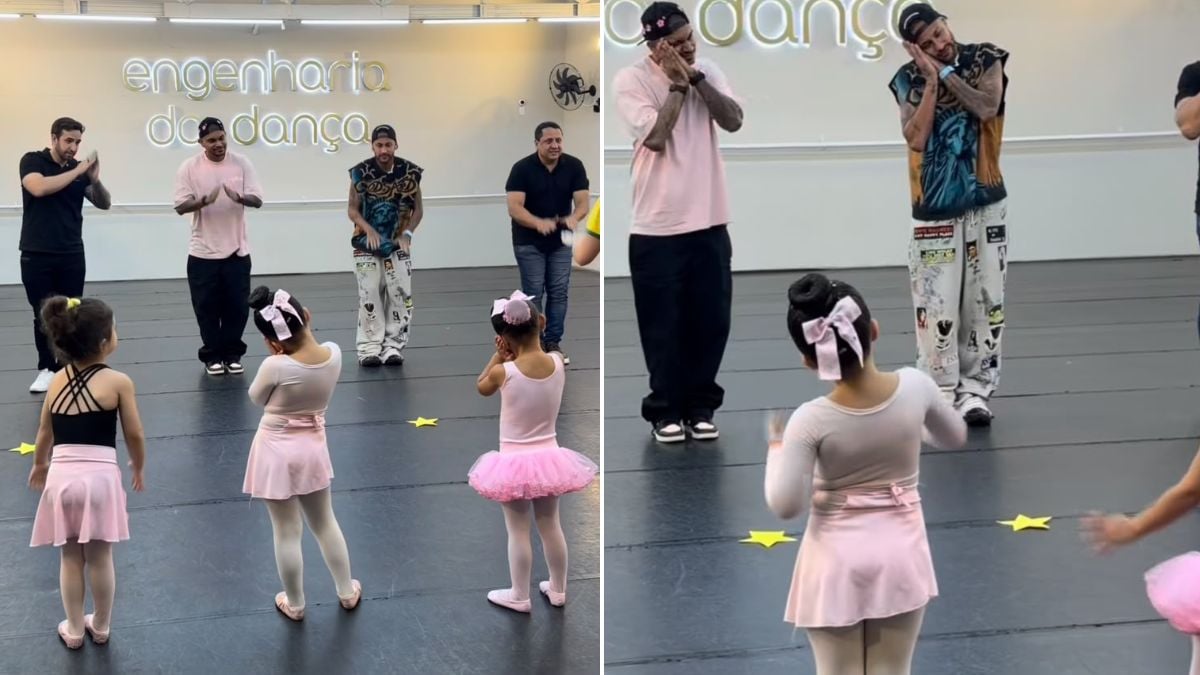Mavie faz apresentação do Dia dos Pais para Neymar