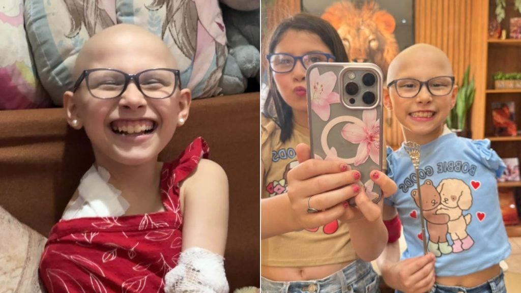 Menina de 8 anos teve o braço amputado após câncer raro, em Santos (SP)
