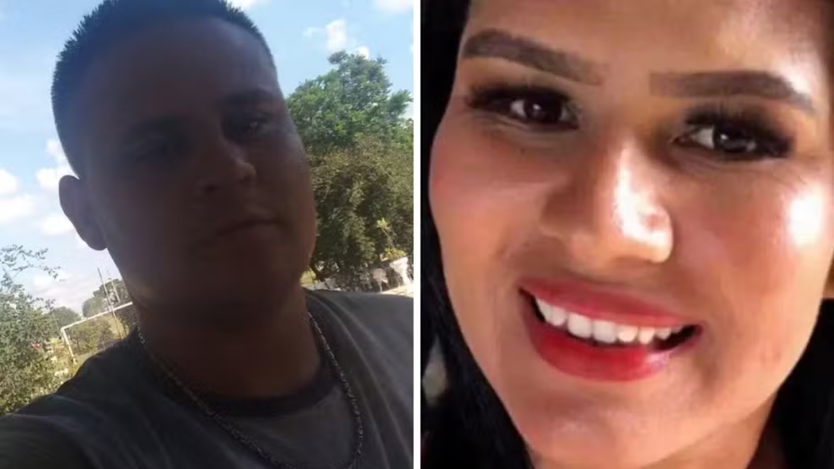 feminicídio de Eliane Alves de Souza: Foto de Gustavo Roberto da Silva Billintani e de Eliane Alves de Souza, relacionadas ao caso de feminicídio, com imagens em estilo de retrato divididas em duas partes.