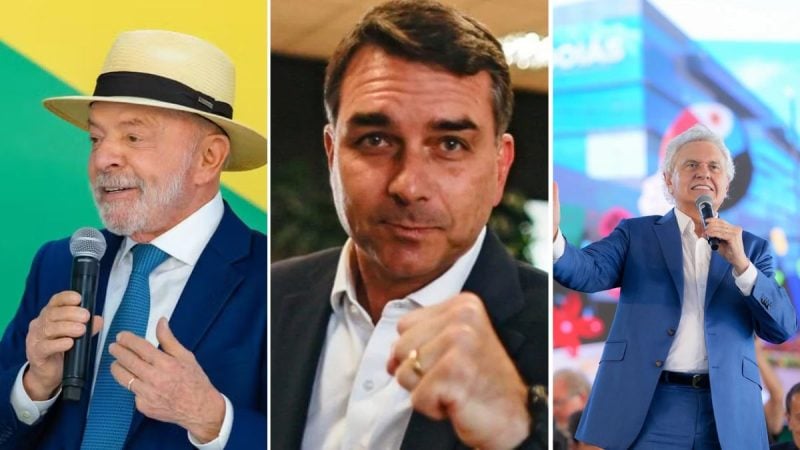 Data Folha revela Lula á frente seguido de Flávio Bolsonaro e Ronaldo Caiado