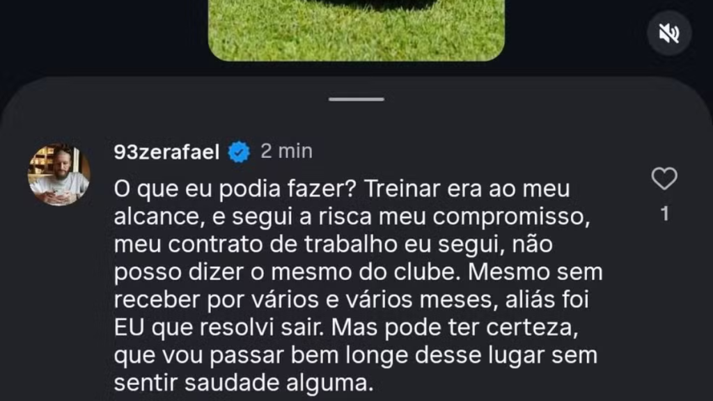 Zé Rafael rebate torcedores do Santos nas redes sociais após sua saída.