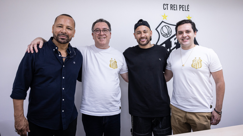 Neymar Pai, Neymar, Marcelo Teixeira juntos