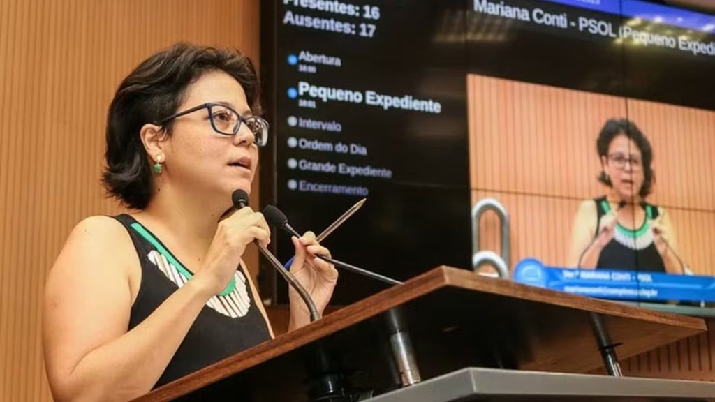 Mariana, autora da denúncia que deu origem ao processo contra o vereador Vini Oliveira. Foto: Câmara Municipal de Campinas.