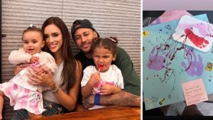 Neymar Jr. aparece ao lado de Bruna Biancardi e das duas filhas em foto familiar